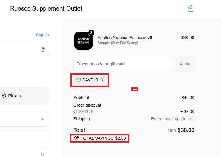 Ruesco 10% discount code